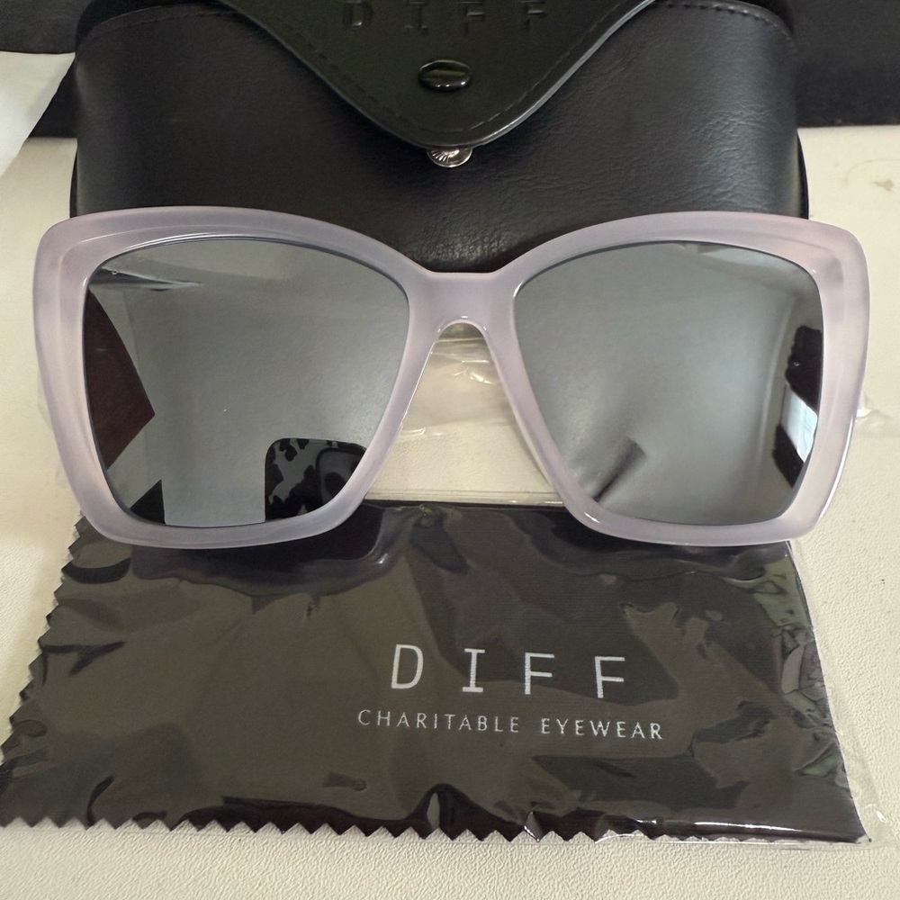 Diff Eyewear Lavender Sunglasses